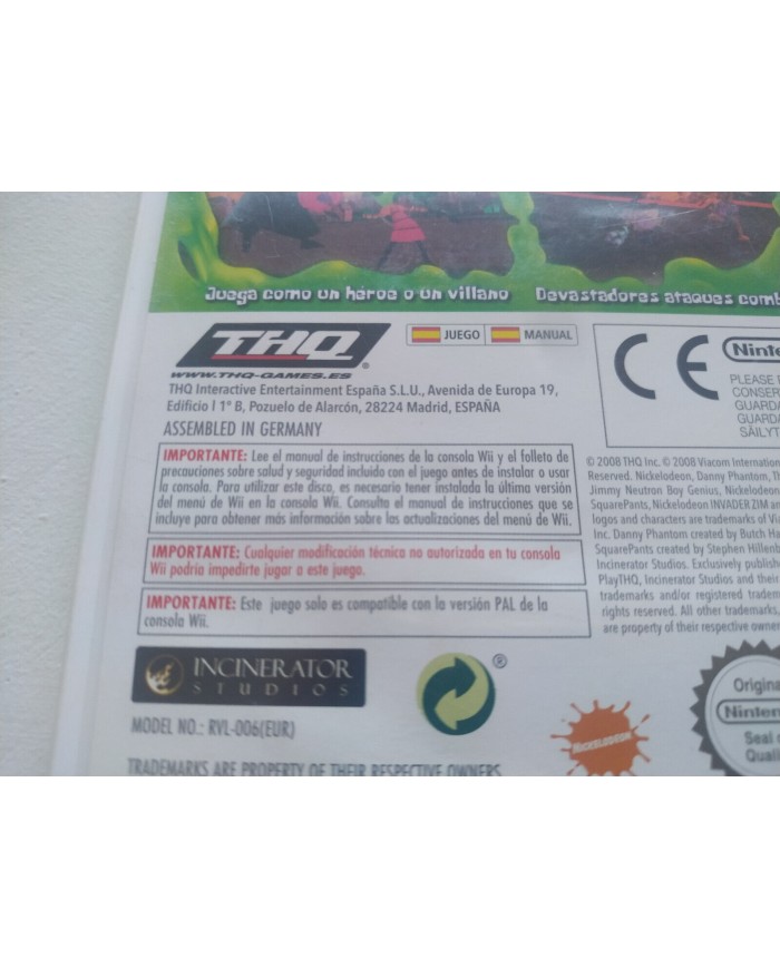 Bob Esponja Y Amigos Globs Of Doom en Espa?ol - Juego Wii Nintendo PAL Am