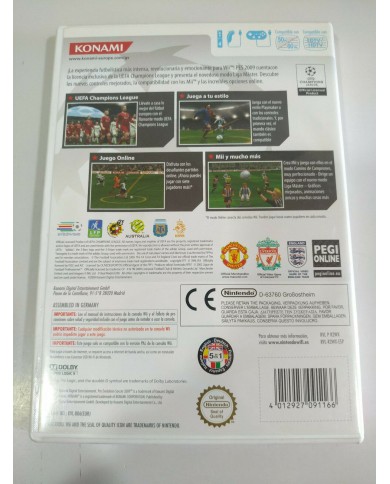 PES 2009 Pro Evolution Soccer Messi Konami - Juego Wii Nintendo PAL - 2T PES 2009 Pro Evolution Soccer Messi Konami - Juego Wii Nintendo PAL - 2T