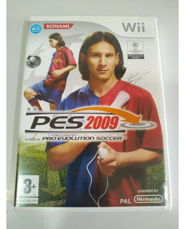 PES 2009 Pro Evolution Soccer Messi Konami - Juego Wii Nintendo PAL - 2T