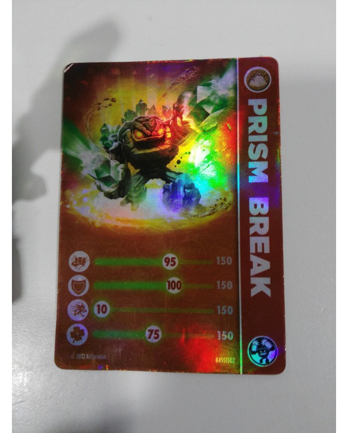 PRISM BREAK SKYLANDER GIANTS NINTENDO WII FIGURA CARTA BRILLANTE