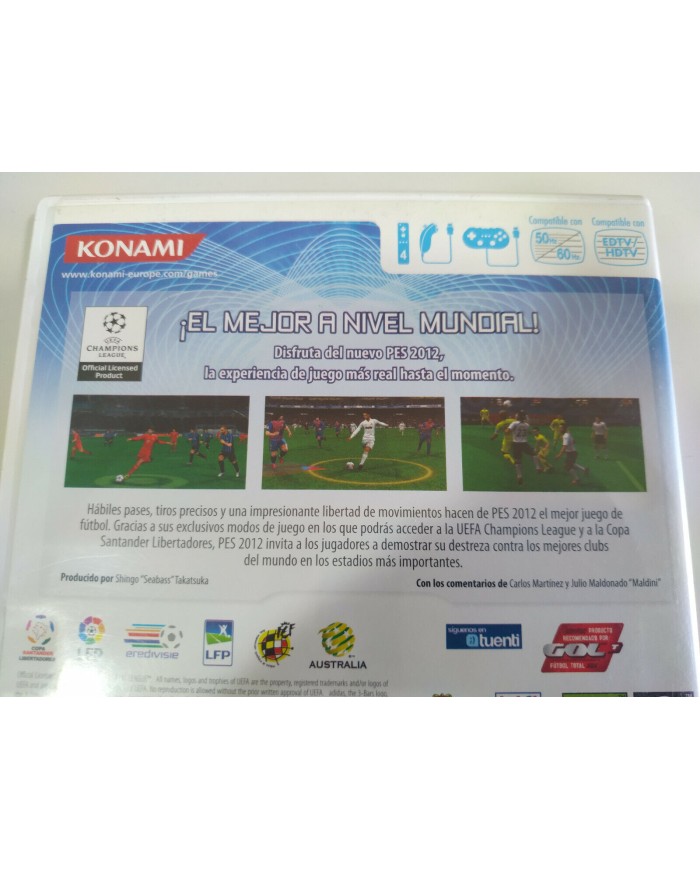 PES 2012 Pro Evolution Soccer Ronaldo Konami - Juego Wii Nintendo PAL - 3T