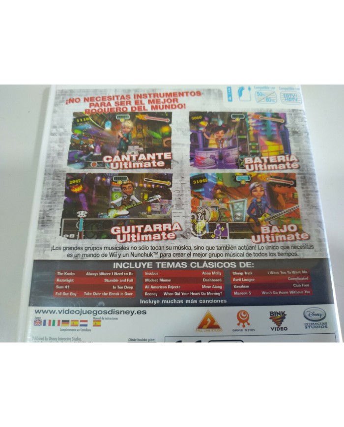 Ultimate Band Disney Incubus Sum 41 Maroon 5 - Juego Wii Nintendo PAL - 3T