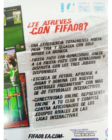 FIFA 08 EA Sports - Juego Wii Nintendo PAL - 3T FIFA 08 EA Sports - Juego Wii Nintendo PAL - 3T
