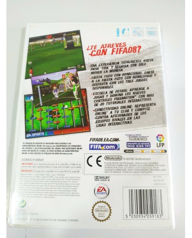 FIFA 08 EA Sports - Juego Wii Nintendo PAL - 3T FIFA 08 EA Sports - Juego Wii Nintendo PAL - 3T