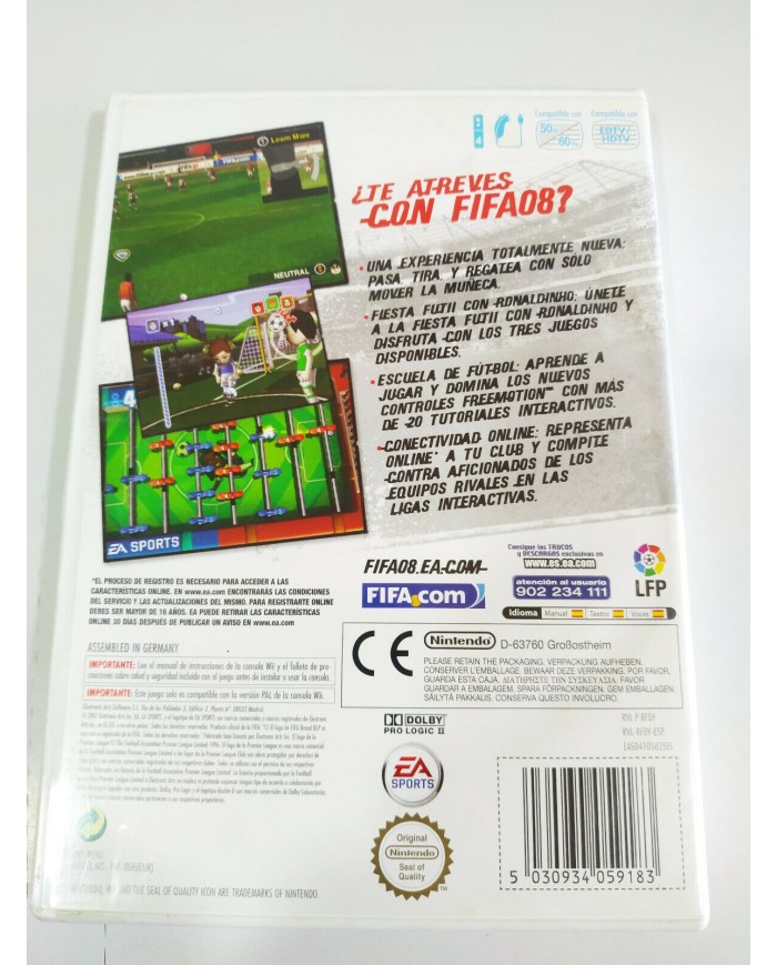 FIFA 08 EA Sports - Juego Wii Nintendo PAL - 3T