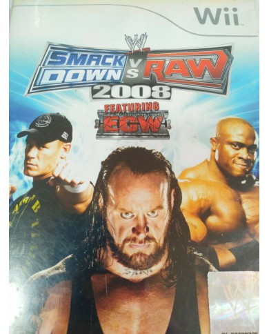Smack Down vs Raw 2008 WWE - Juego Wii Nintendo PAL - 3T Smack Down vs Raw 2008 WWE - Juego Wii Nintendo PAL - 3T