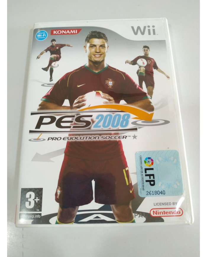 PES 2008 Pro Evolution Soccer Ronaldo Konami - Juego Wii Nintendo PAL - 2T