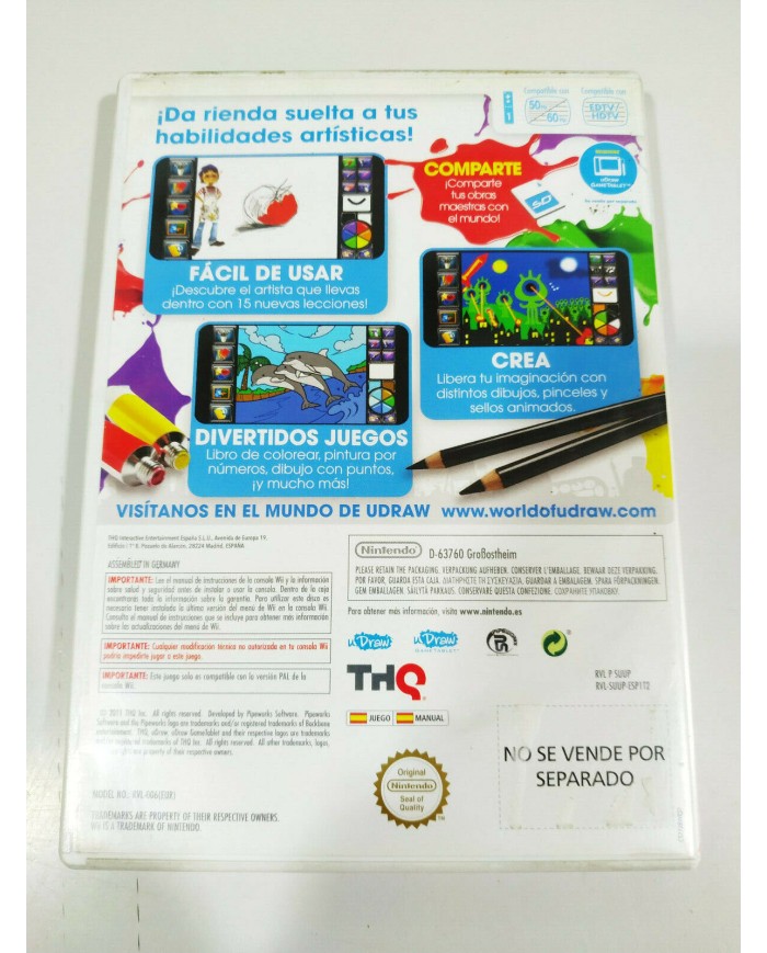 U Draw Studio Artista al Instante - Juego Wii Nintendo PAL - 2T