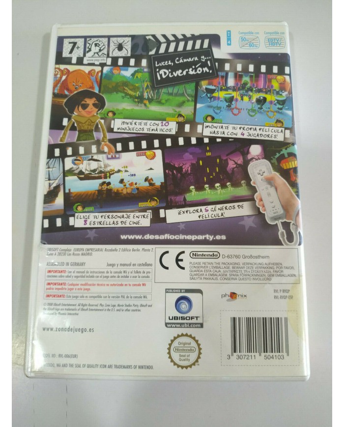 Desafio Cine Party Ubisoft - Juego Wii Nintendo PAL - 2T