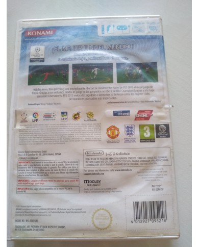 PES 2012 Pro Evolution Soccer Ronaldo Konami - Juego Wii Nintendo PAL Espa?ol PES 2012 Pro Evolution Soccer Ronaldo Konami - Juego Wii Nintendo PAL Espa?ol
