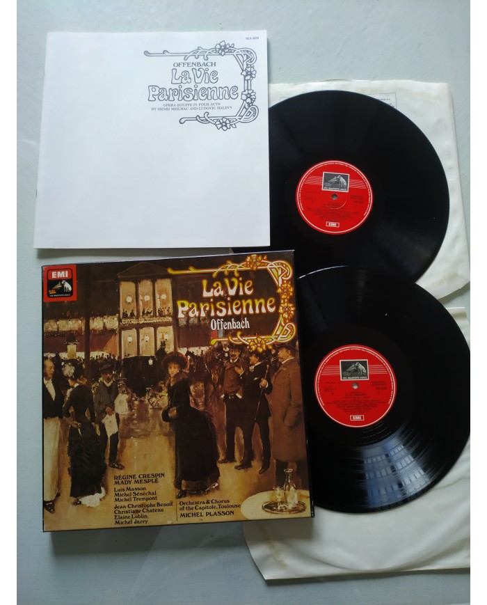 Offenbach La Vie Parisienne EMI 1976 UK Ed Box 2 x LP + Libreto 12" Vinilo VG/VG