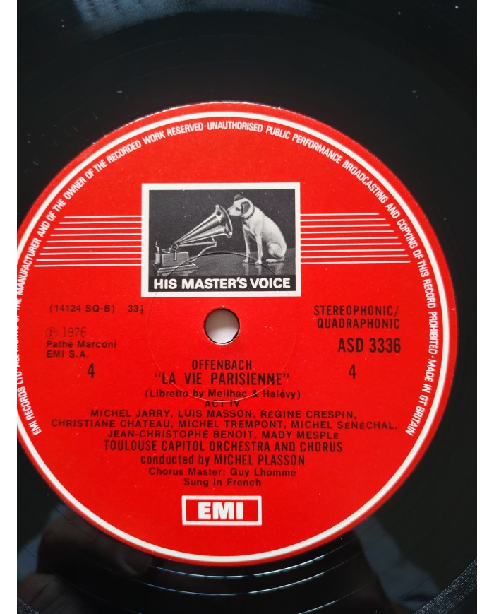 Offenbach La Vie Parisienne EMI 1976 UK Ed Box 2 x LP + Libreto 12" Vinilo VG/VG