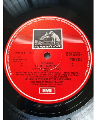 Offenbach La Vie Parisienne EMI 1976 UK Ed Box 2 x LP + Libreto 12" Vinilo VG/VG