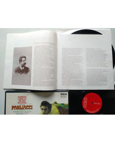 Leoncavallo Pagliacci Domingo Caballe 1972 Box 2 x LP + Libreto 12" Vinilo VG/VG