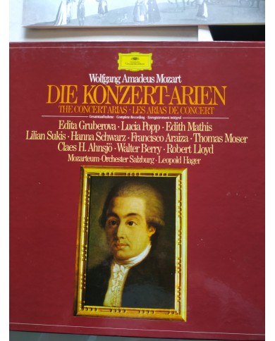 Mozart The Concert Arias Deutsche 1983 Box 5 x LP + Libreto 12" Vinilo VG/VG