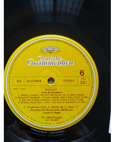 Mozart The Concert Arias Deutsche 1983 Box 5 x LP + Libreto 12" Vinilo VG/VG