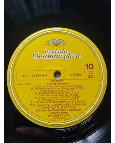 Mozart The Concert Arias Deutsche 1983 Box 5 x LP + Libreto 12" Vinilo VG/VG