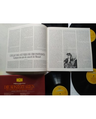 Mozart The Concert Arias Deutsche 1983 Box 5 x LP + Libreto 12" Vinilo VG/VG