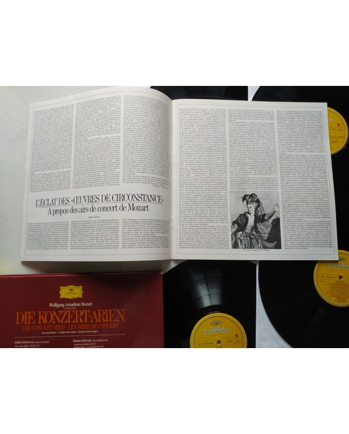 Mozart The Concert Arias Deutsche 1983 Box 5 x LP + Libreto 12" Vinilo VG/VG
