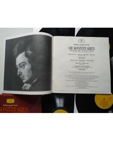 Mozart The Concert Arias Deutsche 1983 Box 5 x LP + Libreto 12" Vinilo VG/VG
