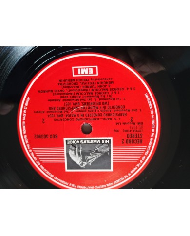 Bach Harpsichord Concertos EMI 1974 UK Edt Box 3 x LP + Libreto 12" Vinilo VG/VG