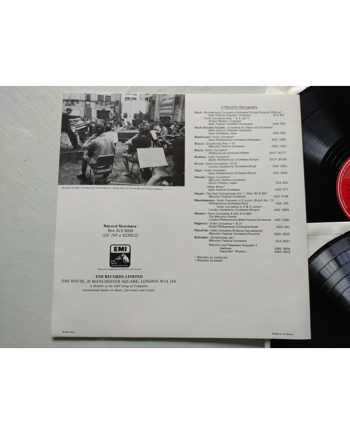 Bach Harpsichord Concertos EMI 1974 UK Edt Box 3 x LP + Libreto 12" Vinilo VG/VG