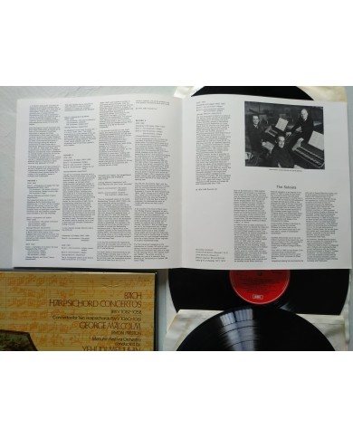 Bach Harpsichord Concertos EMI 1974 UK Edt Box 3 x LP + Libreto 12" Vinilo VG/VG