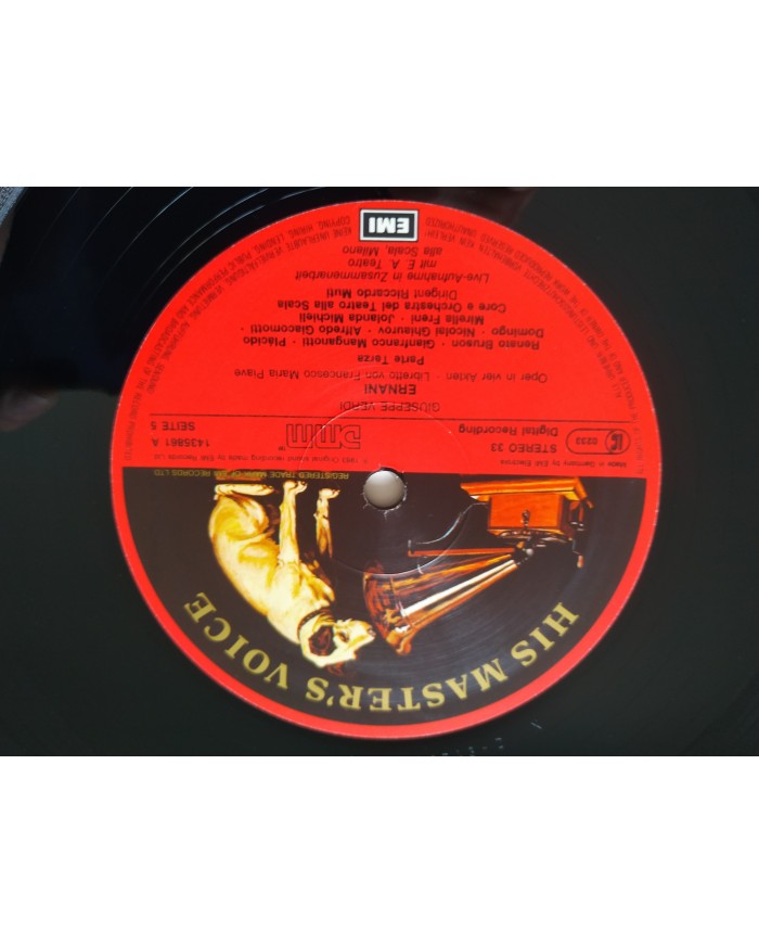 Verdi Ernani Domingo Freni Riccardo Muti Box 3 x LP + Libreto 12" Vinilo VG/VG