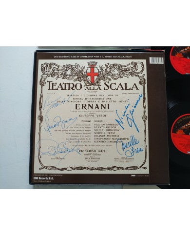 Verdi Ernani Domingo Freni Riccardo Muti Box 3 x LP + Libreto 12" Vinilo VG/VG