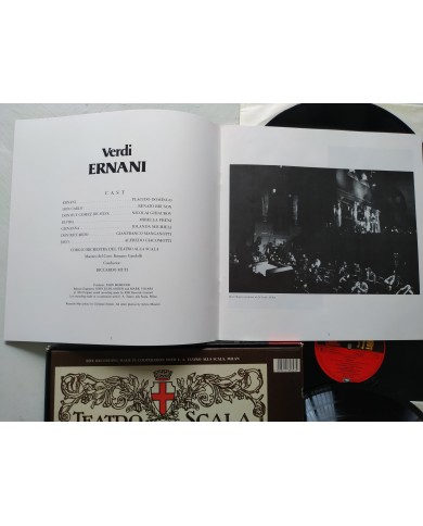 Verdi Ernani Domingo Freni Riccardo Muti Box 3 x LP + Libreto 12" Vinilo VG/VG