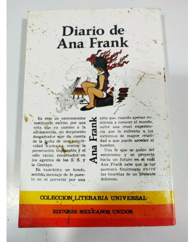 DIARIO DE ANA FRANK LIBRO TAPA BLANDA IMPRESO EN MEXICO Am