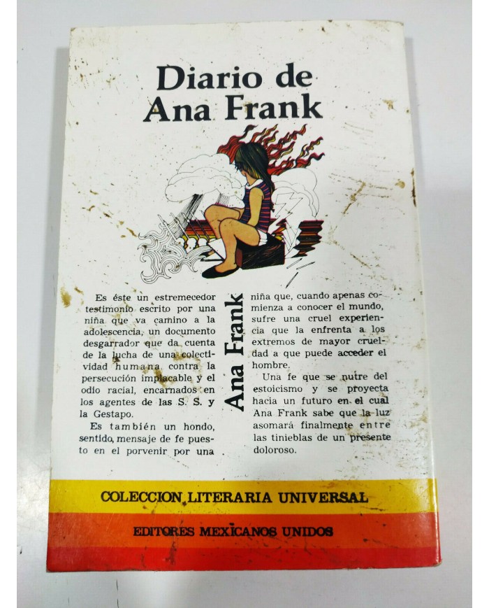 DIARIO DE ANA FRANK LIBRO TAPA BLANDA IMPRESO EN MEXICO Am