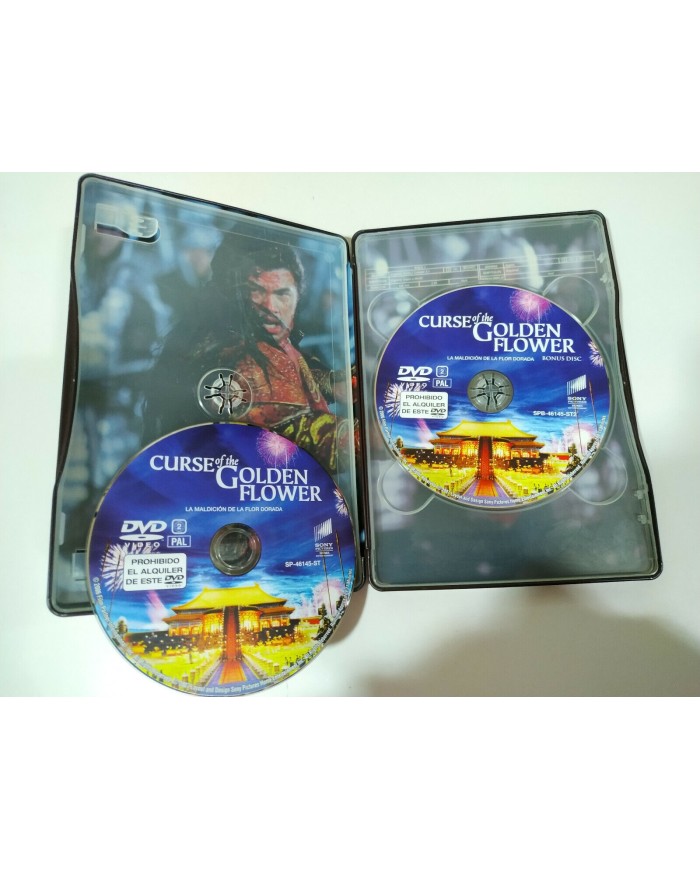 LA MALDICION DE LA FLOR DORADA - 2 DVD SPANISH EDITION RARE- STEELBOOK - AM