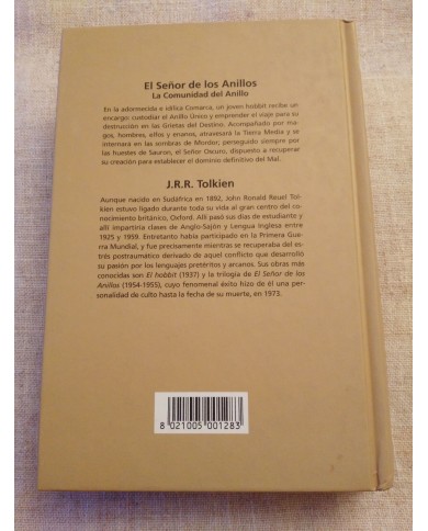 EL SE?OR DE LOS ANILLOS LLA COMUNIDAD DEL ANILLO LIBRO TAPA DURA 2005 574 PGS EL SE?OR DE LOS ANILLOS LLA COMUNIDAD DEL ANILLO LIBRO TAPA DURA 2005 574 PGS
