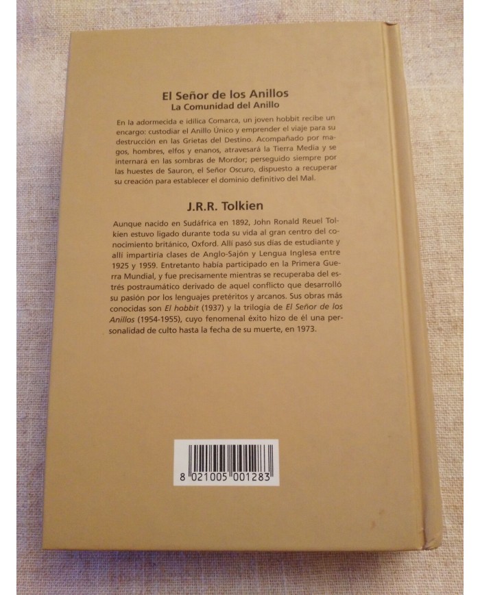 EL SE?OR DE LOS ANILLOS LLA COMUNIDAD DEL ANILLO LIBRO TAPA DURA 2005 574 PGS