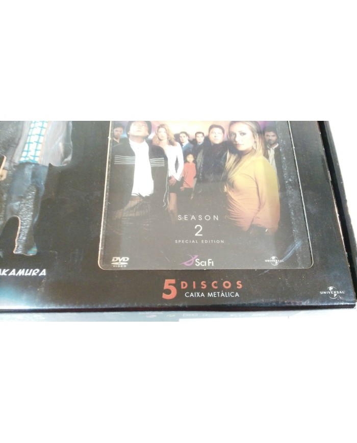 HEROES SEGUNDA TEMPORADA 5 DVD Ed Coleccionista STEELBOOK + FIGURA HIRO NAKAMURA