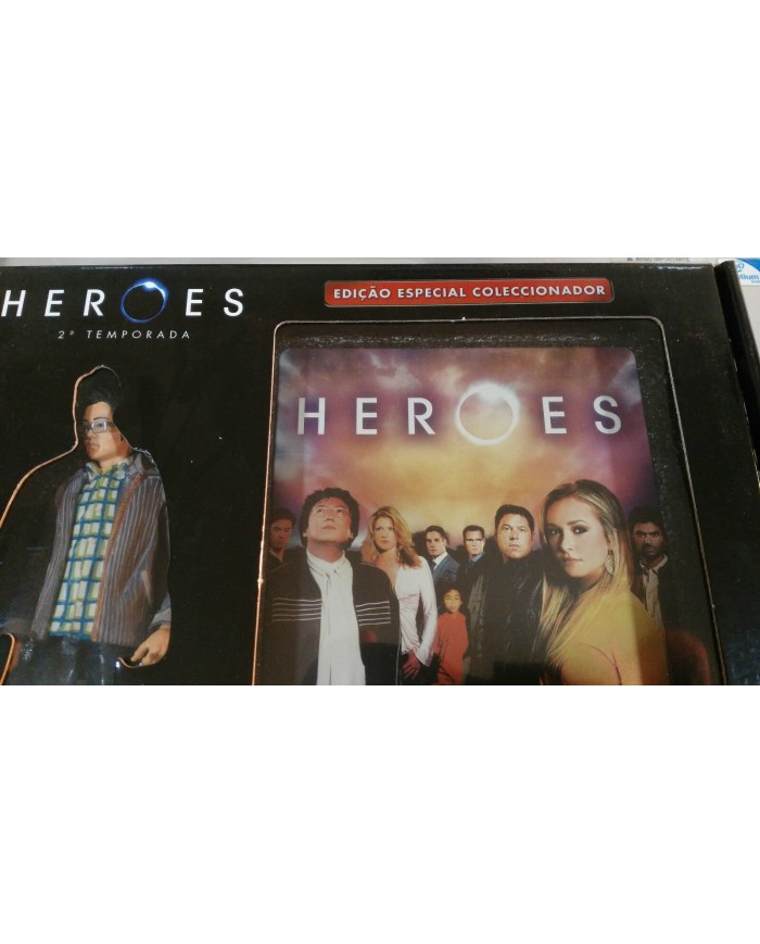 HEROES SEGUNDA TEMPORADA 5 DVD Ed Coleccionista STEELBOOK + FIGURA HIRO NAKAMURA