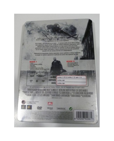 LA JUNGLA DE CRISTAL 4.0 DIE HARD 4.0 - 2 DVD STEELBOOK ESPAÑOL ENGLISH - AM
