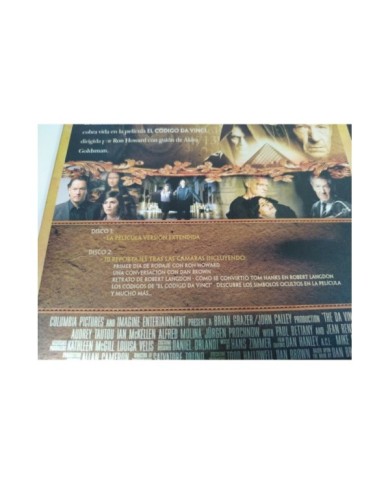 EL CODIGO DA VINCI - 2 DVD (SPANISH EDITION RARE) - ESPAÑOL ENGLISH STEELBOOK 3T