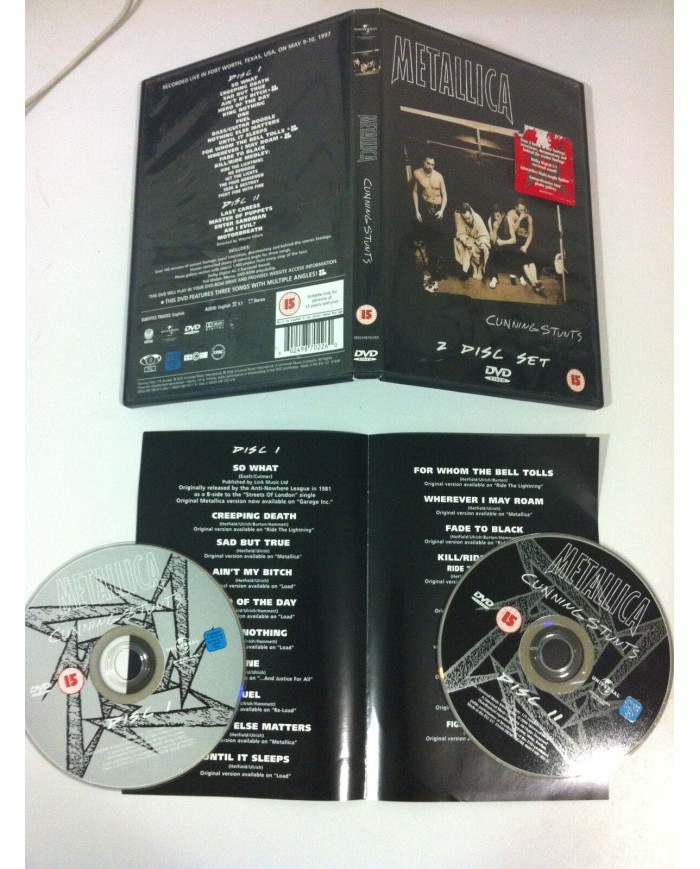 METALLICA - CUNNING STUNTS - 2 DVD - REGION 0  - 2005 - AM