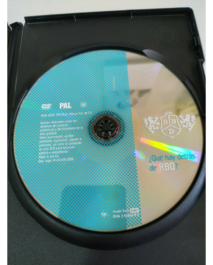 RBD REBELDE WAY ?QUE HAY DETRAS DE RBD? DVD ANAHI DULCE REGION 0 PAL - 3T