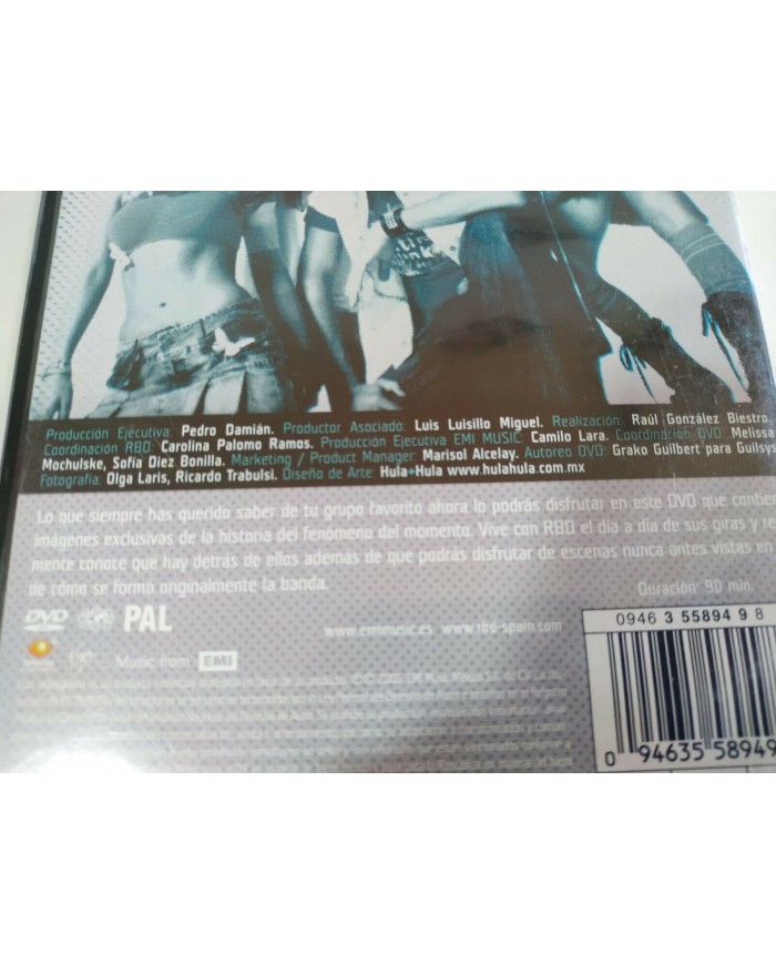 RBD REBELDE WAY ?QUE HAY DETRAS DE RBD? DVD ANAHI DULCE REGION 0 PAL - 3T