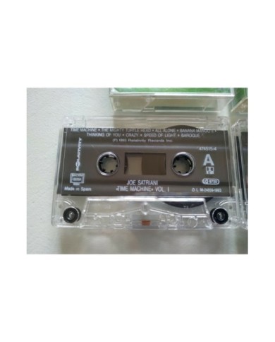 JOE SATRIANI TIME MACHINE - 1993 Relativity - 2 x CINTA TAPE CASSETTE K7 Am
