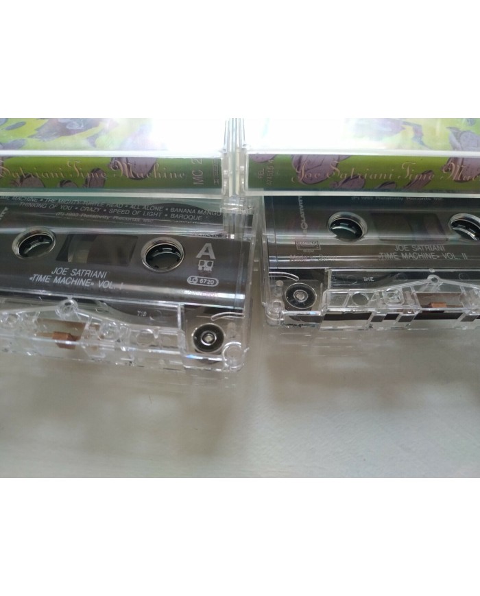 JOE SATRIANI TIME MACHINE - 1993 Relativity - 2 x CINTA TAPE CASSETTE K7 Am