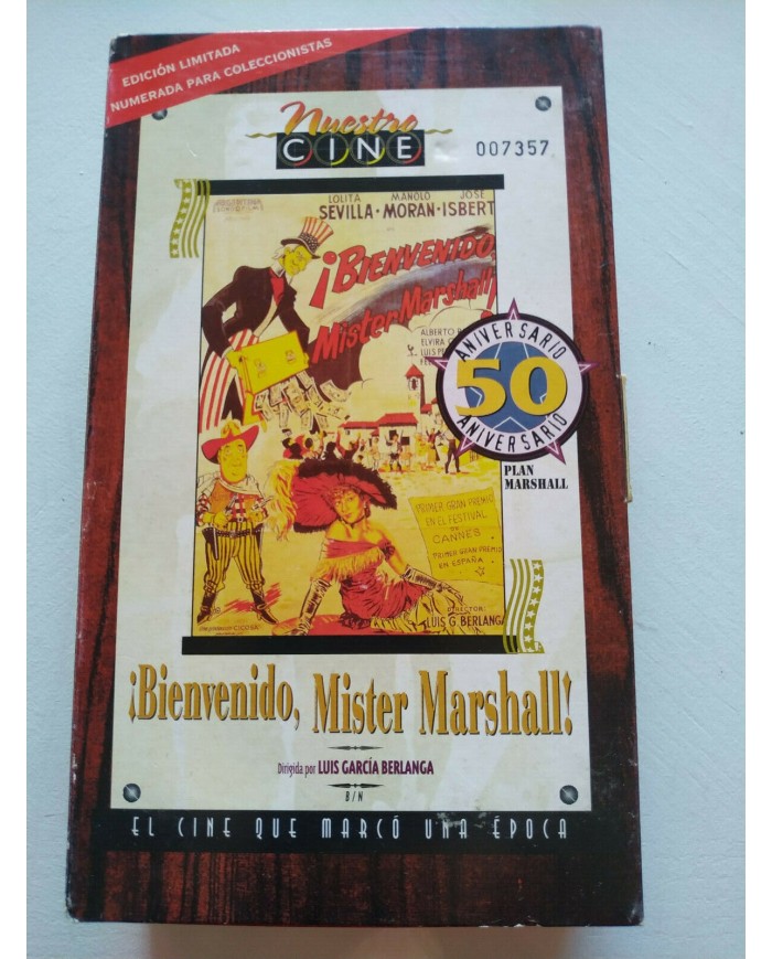 BIENVENIDO MISTER MARSHALL Luis Garcia Berlanga Numerada - VHS Cinta Tape - Am