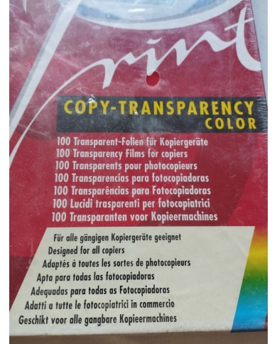 BASF 100 Copy Transparency Color A4 Transparencias Fotocopiadora Nueva BASF 100 Copy Transparency Color A4 Transparencias Fotocopiadora Nueva