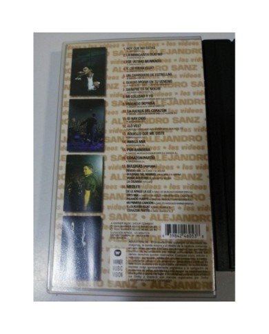 ALEJANDRO SANZ - EL CONCIERTO TOUR MAS 98 - VHS CINTA TAPE - 1998 CASTELLANO Am
