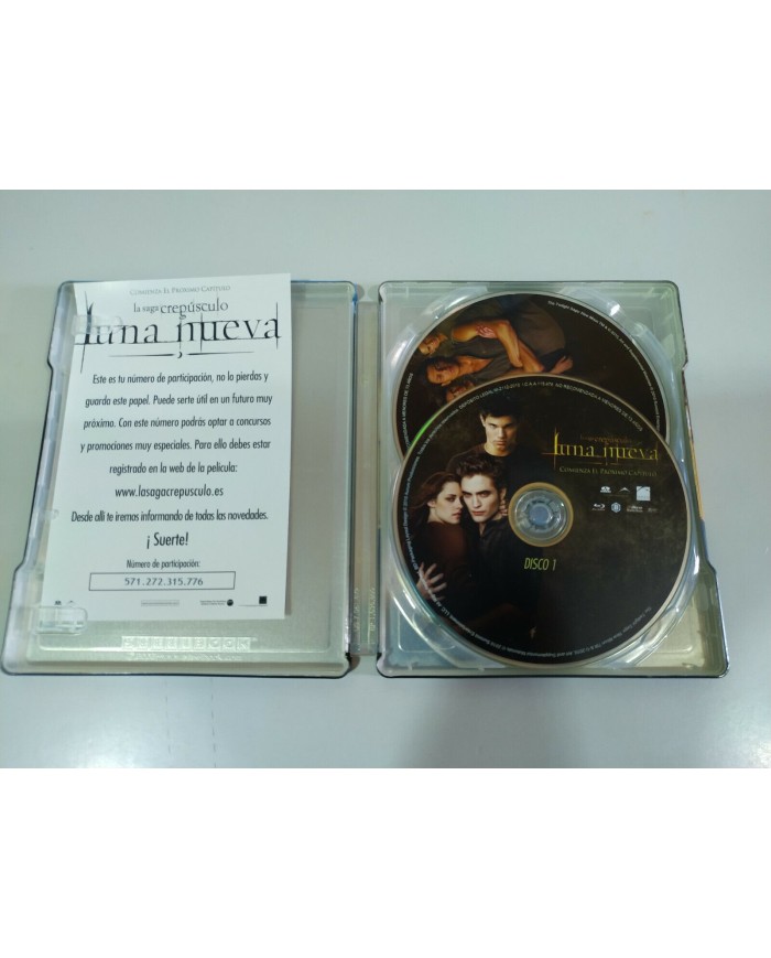 CREPUSCULO - TWILIGHT LUNA NUEVA - 2 BLU-RAY - Ed Coleccionista STEELBOOK - 3T