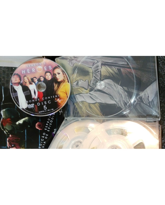 HEROES SEGUNDA TEMPORADA 5 DVD Ed Coleccionista STEELBOOK + FIGURA HIRO NAKAMURA