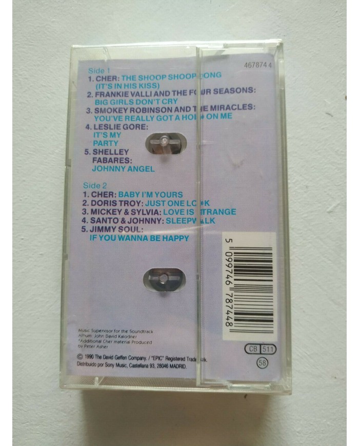 CHER MERMAIDS OST BSO - CINTA TAPE CASSETTE - EPIC 4678744 - NUEVA Am